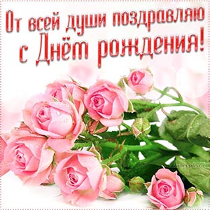 Чудесная картинка с нежными розами для девушки